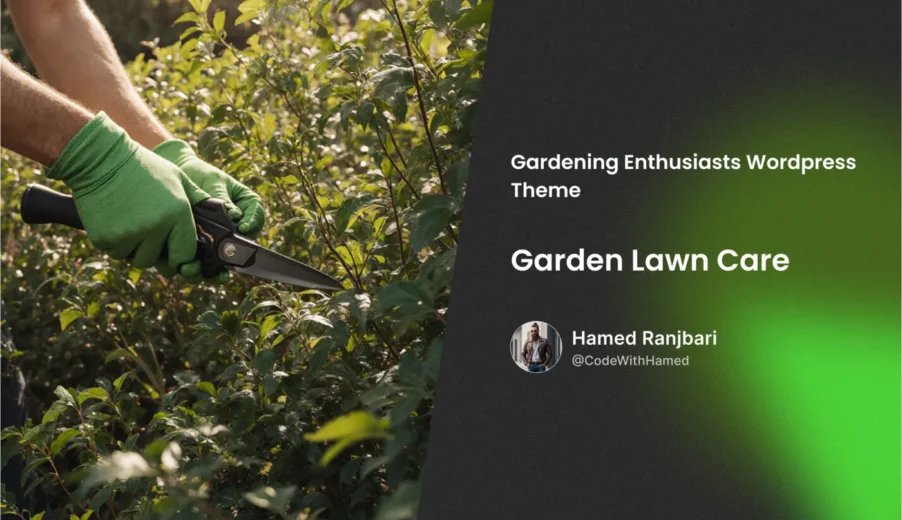 قالب وردپرس Garden Lawn Care: معرفی قالب رایگان وردپرس برای خدمات باغبانی و فضای سبز